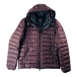 Gutteridge DAL 1878 Burgundy Polyester w/ Downfill Puffer Jacket Womens Size 52
